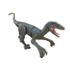 Радиоуправляемый динозавр SUNMIR Велоцираптор (синий), звук, свет