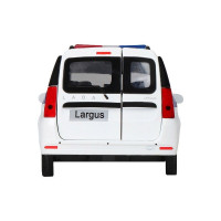 Машина "АВТОПАНОРАМА" LADA LARGUS "Полиция", 1/24, свет, звук, инерция, в/к 24,5*12,5*10,5 см