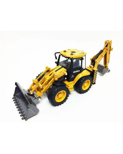 Металлический колесный экскаватор HUI NA TOYS 1/50