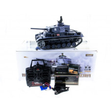 Р/У танк Heng Long 1/16 Panzerkampfwagen III (Германия) 2.4G RTR PRO темно-серый