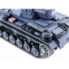 Р/У танк Heng Long 1/16 Panzerkampfwagen III (Германия) 2.4G RTR PRO темно-серый