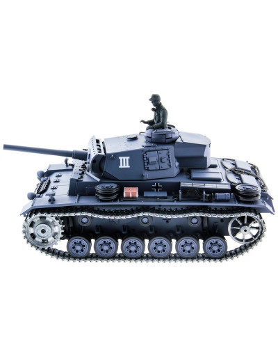 Р/У танк Heng Long 1/16 Panzerkampfwagen III (Германия) 2.4G RTR PRO темно-серый