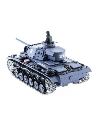 Р/У танк Heng Long 1/16 Panzerkampfwagen III (Германия) 2.4G RTR PRO темно-серый