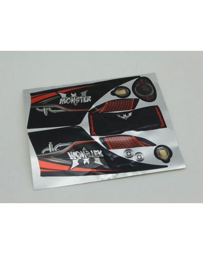 Черный кузов монстра Remo Hobby RH1091/96 1/10