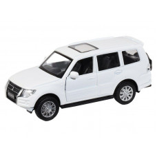 Машина "АВТОПАНОРАМА" Mitsubishi Pajero 4WD Tubro, белый, 1/43, инерция, в/к 17,5*12,5*6,5 см
