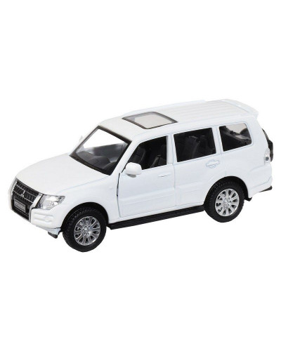 Машина "АВТОПАНОРАМА" Mitsubishi Pajero 4WD Tubro, белый, 1/43, инерция, в/к 17,5*12,5*6,5 см