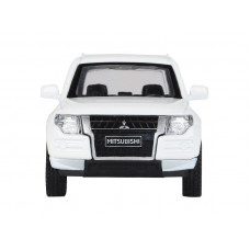 Машина "АВТОПАНОРАМА" Mitsubishi Pajero 4WD Tubro, белый, 1/43, инерция, в/к 17,5*12,5*6,5 см