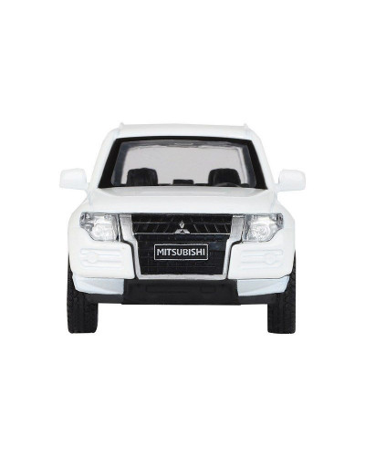 Машина "АВТОПАНОРАМА" Mitsubishi Pajero 4WD Tubro, белый, 1/43, инерция, в/к 17,5*12,5*6,5 см