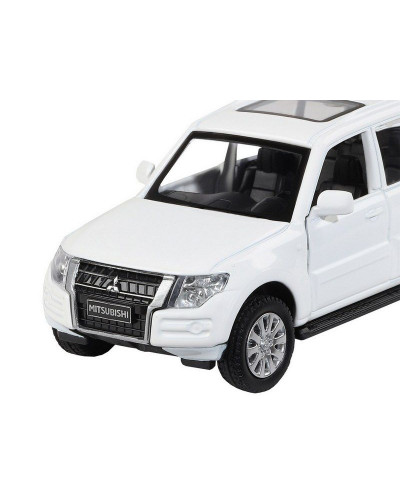 Машина "АВТОПАНОРАМА" Mitsubishi Pajero 4WD Tubro, белый, 1/43, инерция, в/к 17,5*12,5*6,5 см
