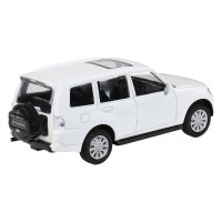 Машина "АВТОПАНОРАМА" Mitsubishi Pajero 4WD Tubro, белый, 1/43, инерция, в/к 17,5*12,5*6,5 см