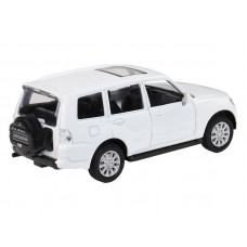 Машина "АВТОПАНОРАМА" Mitsubishi Pajero 4WD Tubro, белый, 1/43, инерция, в/к 17,5*12,5*6,5 см