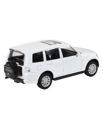 Машина "АВТОПАНОРАМА" Mitsubishi Pajero 4WD Tubro, белый, 1/43, инерция, в/к 17,5*12,5*6,5 см
