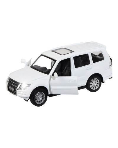 Машина "АВТОПАНОРАМА" Mitsubishi Pajero 4WD Tubro, белый, 1/43, инерция, в/к 17,5*12,5*6,5 см