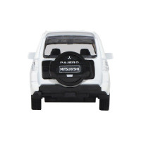 Машина "АВТОПАНОРАМА" Mitsubishi Pajero 4WD Tubro, белый, 1/43, инерция, в/к 17,5*12,5*6,5 см