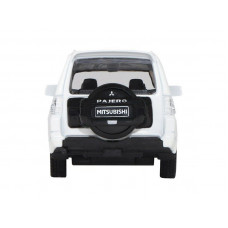 Машина "АВТОПАНОРАМА" Mitsubishi Pajero 4WD Tubro, белый, 1/43, инерция, в/к 17,5*12,5*6,5 см