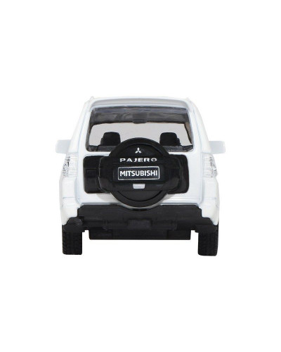 Машина "АВТОПАНОРАМА" Mitsubishi Pajero 4WD Tubro, белый, 1/43, инерция, в/к 17,5*12,5*6,5 см