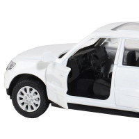 Машина "АВТОПАНОРАМА" Mitsubishi Pajero 4WD Tubro, белый, 1/43, инерция, в/к 17,5*12,5*6,5 см
