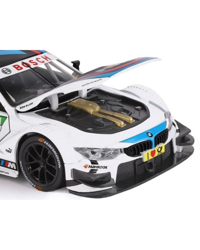 Машина "АВТОПАНОРАМА" BMW M4, белый, 1/24, свет, звук, в/к 24,5*12,5*10,5 см