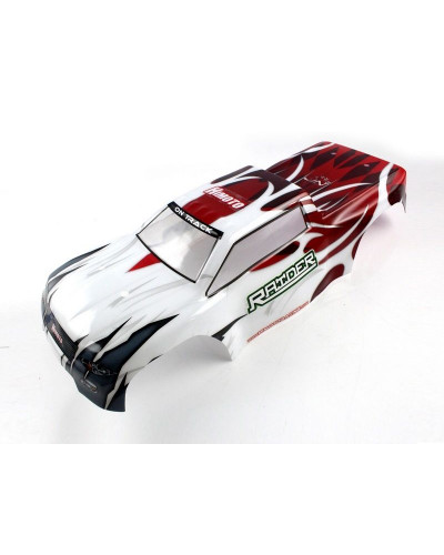 Бело-красный кузов для монстра Himoto E8MTL