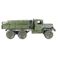 Радиоуправляемая машина MN MODEL военный грузовик (зеленый) 6WD 2.4G 1/16 RTR