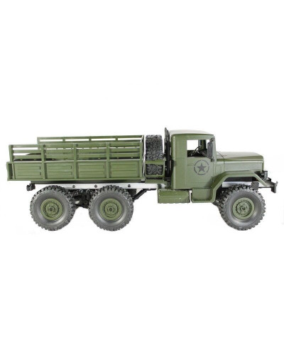 Радиоуправляемая машина MN MODEL военный грузовик (зеленый) 6WD 2.4G 1/16 RTR