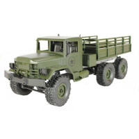 Радиоуправляемая машина MN MODEL военный грузовик (зеленый) 6WD 2.4G 1/16 RTR