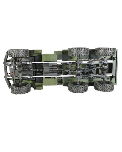 Радиоуправляемая машина MN MODEL военный грузовик (зеленый) 6WD 2.4G 1/16 RTR