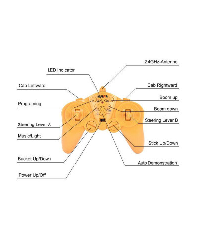 Радиоуправляемый экскаватор HUI NA TOYS 2.4G 15CH 1/14 RTR
