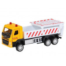 Машина "АВТОПАНОРАМА" VOLVO FM "Дорожные службы", желтый, 1/72, инерция, в/к 17,5*13*6,5 см