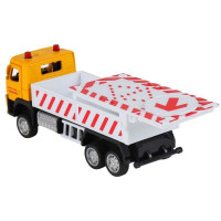 Машина "АВТОПАНОРАМА" VOLVO FM "Дорожные службы", желтый, 1/72, инерция, в/к 17,5*13*6,5 см