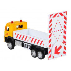Машина "АВТОПАНОРАМА" VOLVO FM "Дорожные службы", желтый, 1/72, инерция, в/к 17,5*13*6,5 см