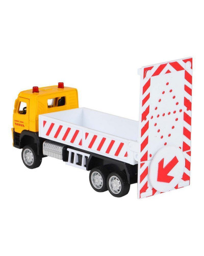 Машина "АВТОПАНОРАМА" VOLVO FM "Дорожные службы", желтый, 1/72, инерция, в/к 17,5*13*6,5 см