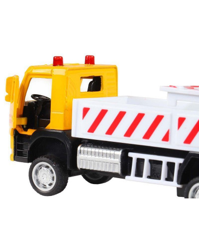 Машина "АВТОПАНОРАМА" VOLVO FM "Дорожные службы", желтый, 1/72, инерция, в/к 17,5*13*6,5 см