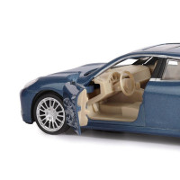 Машина "АВТОПАНОРАМА" Porsche Panamera S, синий, 1/32, свет, звук, инерция, в/к 17,5*13,5*9 см