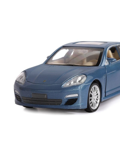 Машина "АВТОПАНОРАМА" Porsche Panamera S, синий, 1/32, свет, звук, инерция, в/к 17,5*13,5*9 см