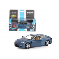 Машина "АВТОПАНОРАМА" Porsche Panamera S, синий, 1/32, свет, звук, инерция, в/к 17,5*13,5*9 см