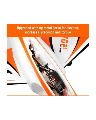 Радиоуправляемый самолет Top RC Jet Star Pro оранжевый 800мм импеллер 64мм 2.4G 4-ch LiPo RTF