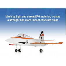 Радиоуправляемый самолет Top RC Jet Star Pro оранжевый 800мм импеллер 64мм 2.4G 4-ch LiPo RTF