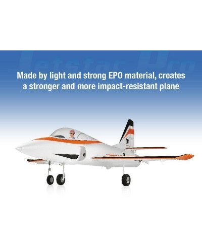 Радиоуправляемый самолет Top RC Jet Star Pro оранжевый 800мм импеллер 64мм 2.4G 4-ch LiPo RTF