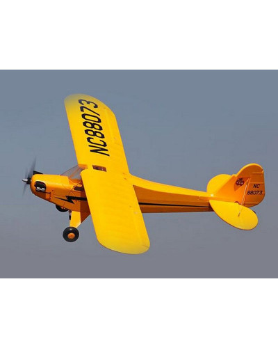 Радиоуправляемый самолет Top RC J3 желтый 1400мм KIT