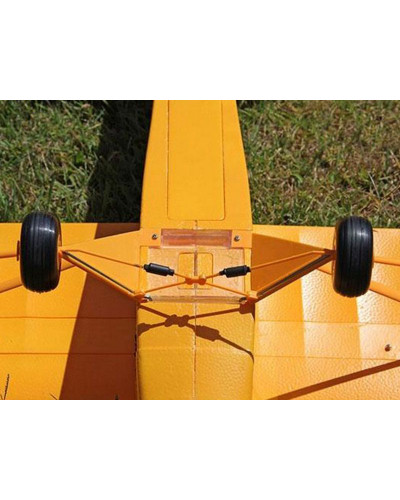 Радиоуправляемый самолет Top RC J3 желтый 1400мм KIT