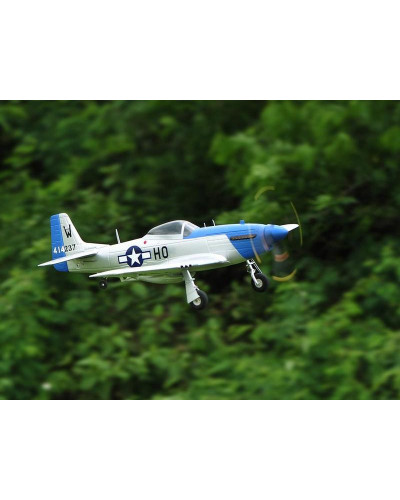 Радиоуправляемый самолет Top RC P-51D синий 750мм 2.4G 4-ch LiPo RTF