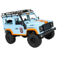 Радиоуправляемая машина MN MODEL английский внедорожник Defender  D90 (голубой) 4WD 2.4G 1/12 RTR