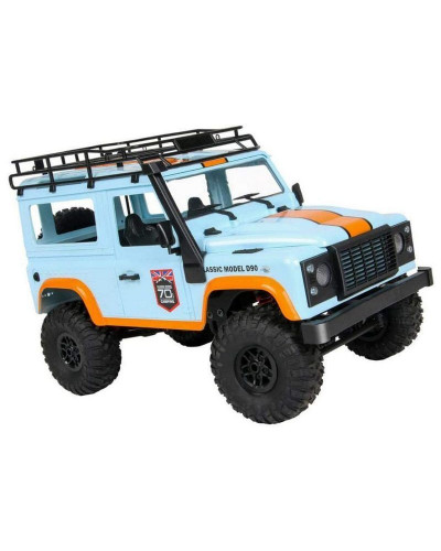 Радиоуправляемая машина MN MODEL английский внедорожник Defender  D90 (голубой) 4WD 2.4G 1/12 RTR