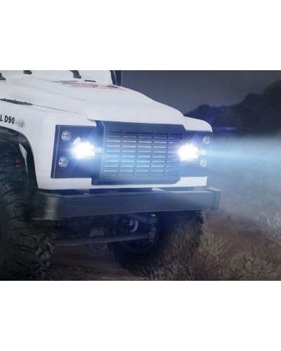 Радиоуправляемая машина MN MODEL английский внедорожник Defender  D90 (голубой) 4WD 2.4G 1/12 RTR