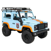 Радиоуправляемая машина MN MODEL английский внедорожник Defender  D90 (голубой) 4WD 2.4G 1/12 RTR