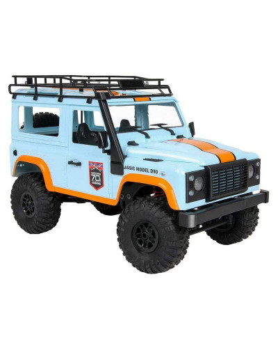 Радиоуправляемая машина MN MODEL английский внедорожник Defender  D90 (голубой) 4WD 2.4G 1/12 RTR