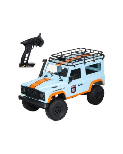 Радиоуправляемая машина MN MODEL английский внедорожник Defender  D90 (голубой) 4WD 2.4G 1/12 RTR