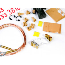 Набор наклеек и аксессуаров для танка Tiger 1 (поздняя версия, пластиковое шасси), неокрашен