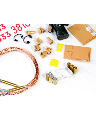 Набор наклеек и аксессуаров для танка Tiger 1 (поздняя версия, пластиковое шасси), неокрашен